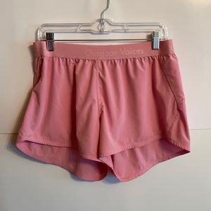 Outdoor Voices Pink Athletic Shorts